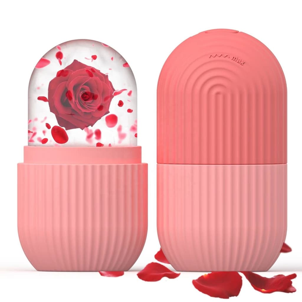 Rolo Gelo Massageador Facial Refrescante Contra Inchaço, Olheiras Rosto Pescoço Limpos Beleza Skincare