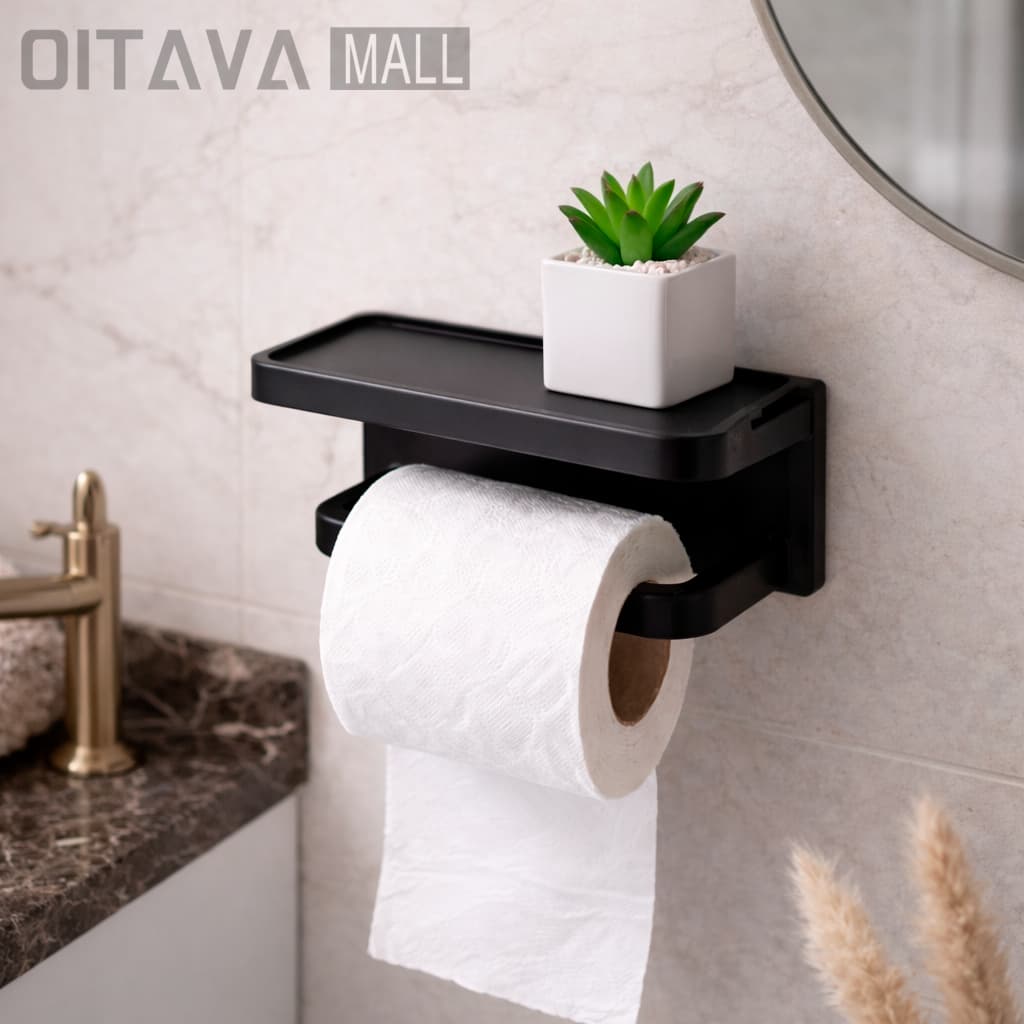 Suporte Para Papel Higienico e Objetos Multiuso Adesivo Banheiro
