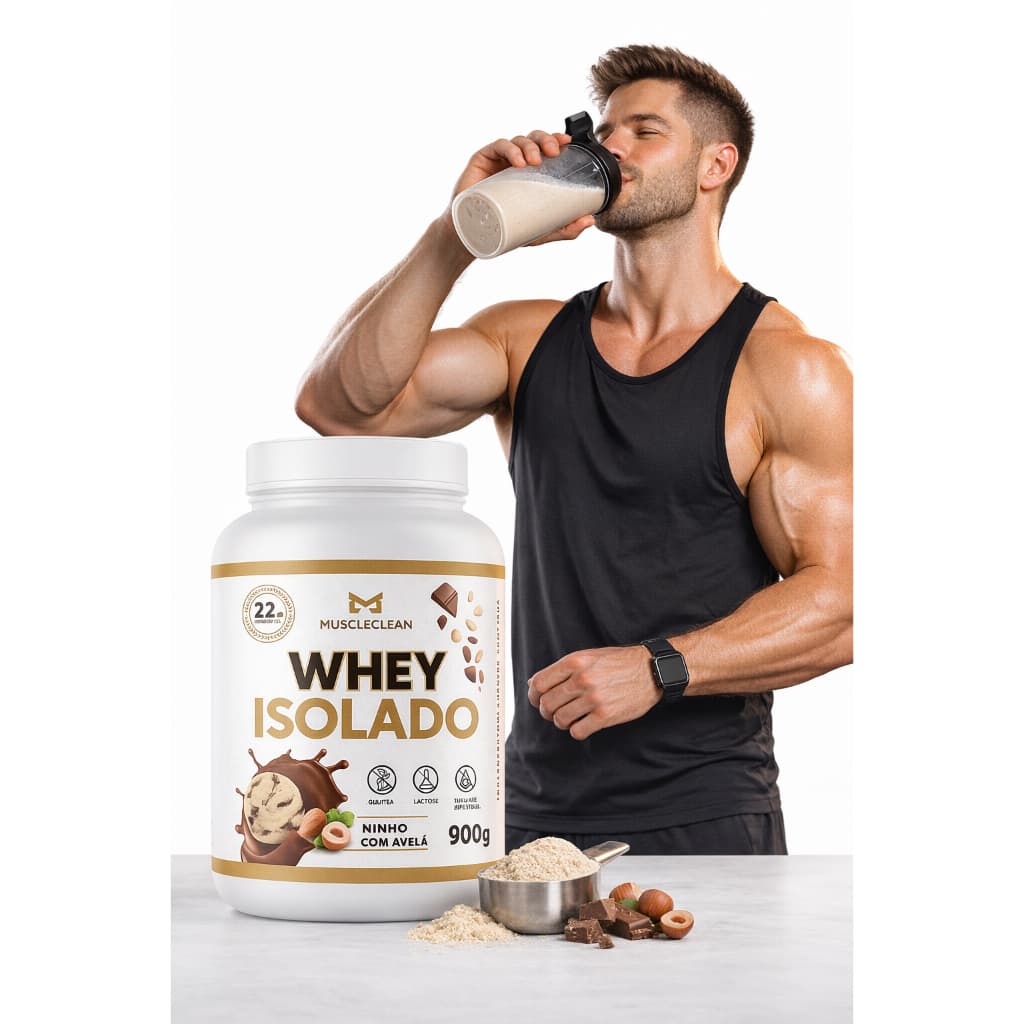 WHEY PROTEIN MUSCLECLEAN ZERO LACTOSE (ISOLADO) POTE 900G
