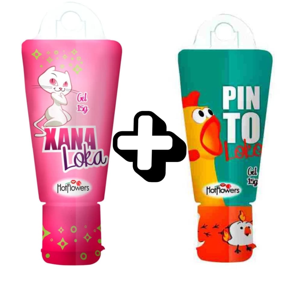 Xana Loka Gel Feminino + Pinto Loko Gel Lubrificante
