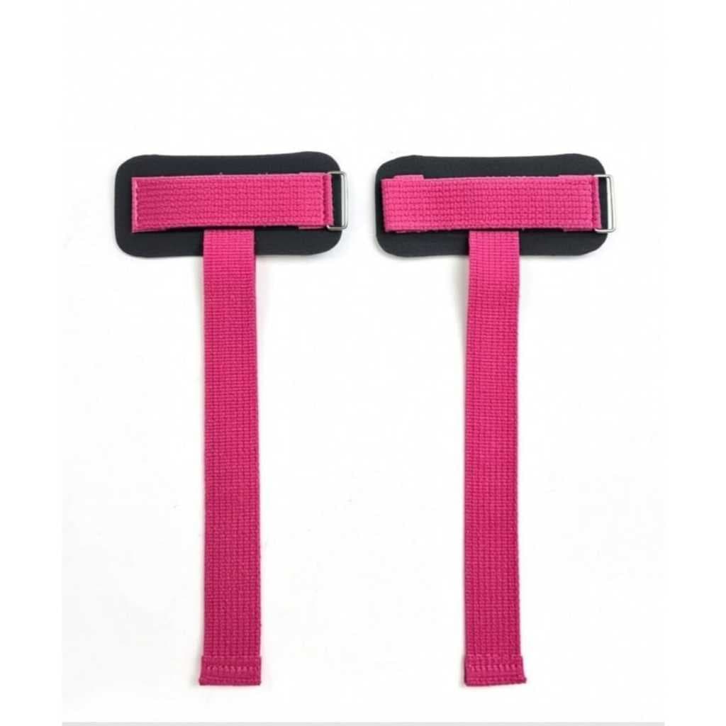 TALA STRAP COM MUNHEQUEIRA ( PINK ) MUSCULAÇÃO,CROSSFT,LPO,TREINER PREMIUM.