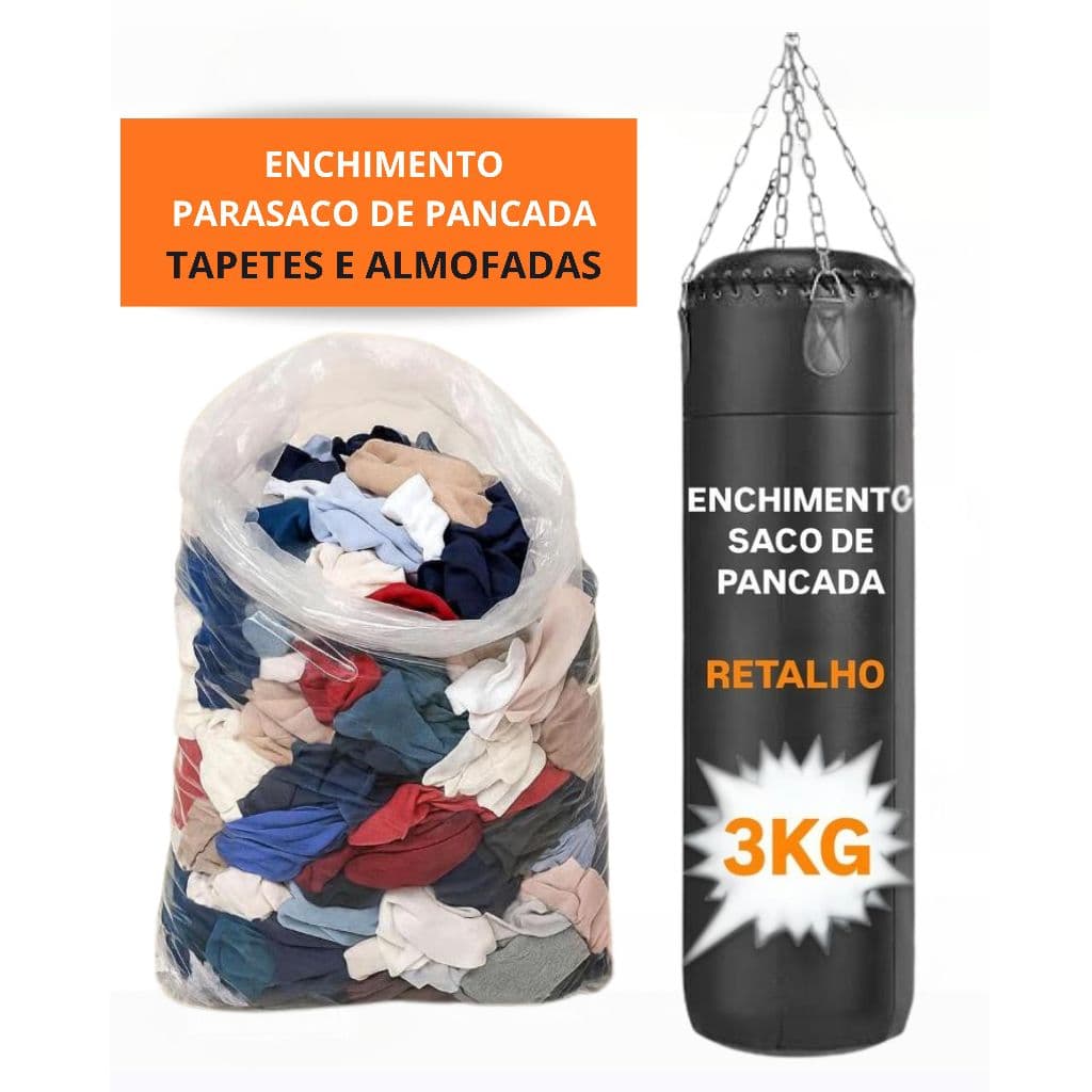 Retalho de Tecido para Enchimento de Saco de Pancada e Almofadas