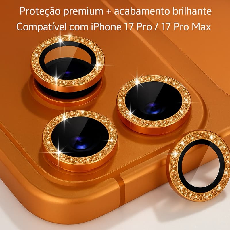 Kit Películas Lente Para iPhone 17 17 Pro 17 Pro Max Câmera Proteção