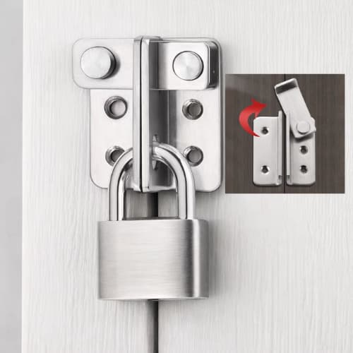 Fecho Metálico em Aço Inoxidável | Reforçado e Durável | Ideal para Portas, Armários e Janelas 🪟