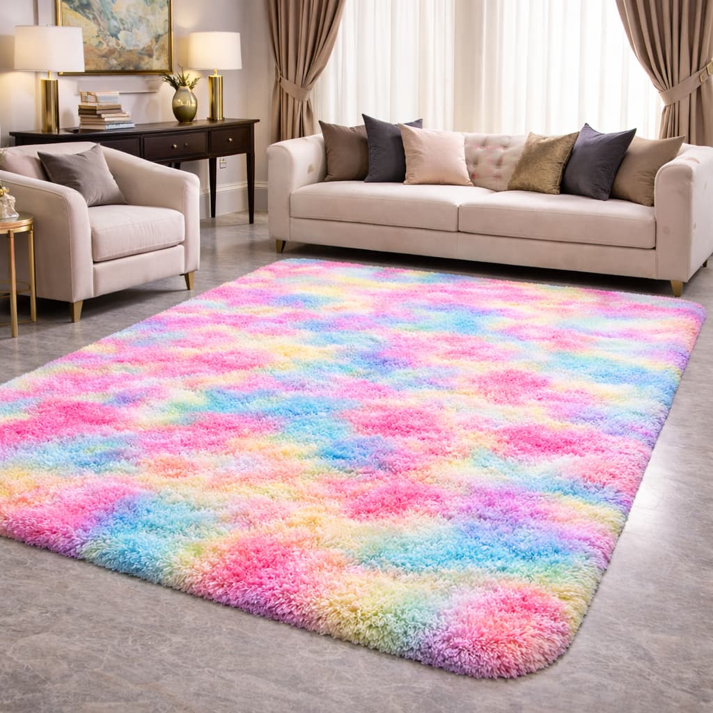 Tapete 1,00 x 1,50 Peludo Varias Cores