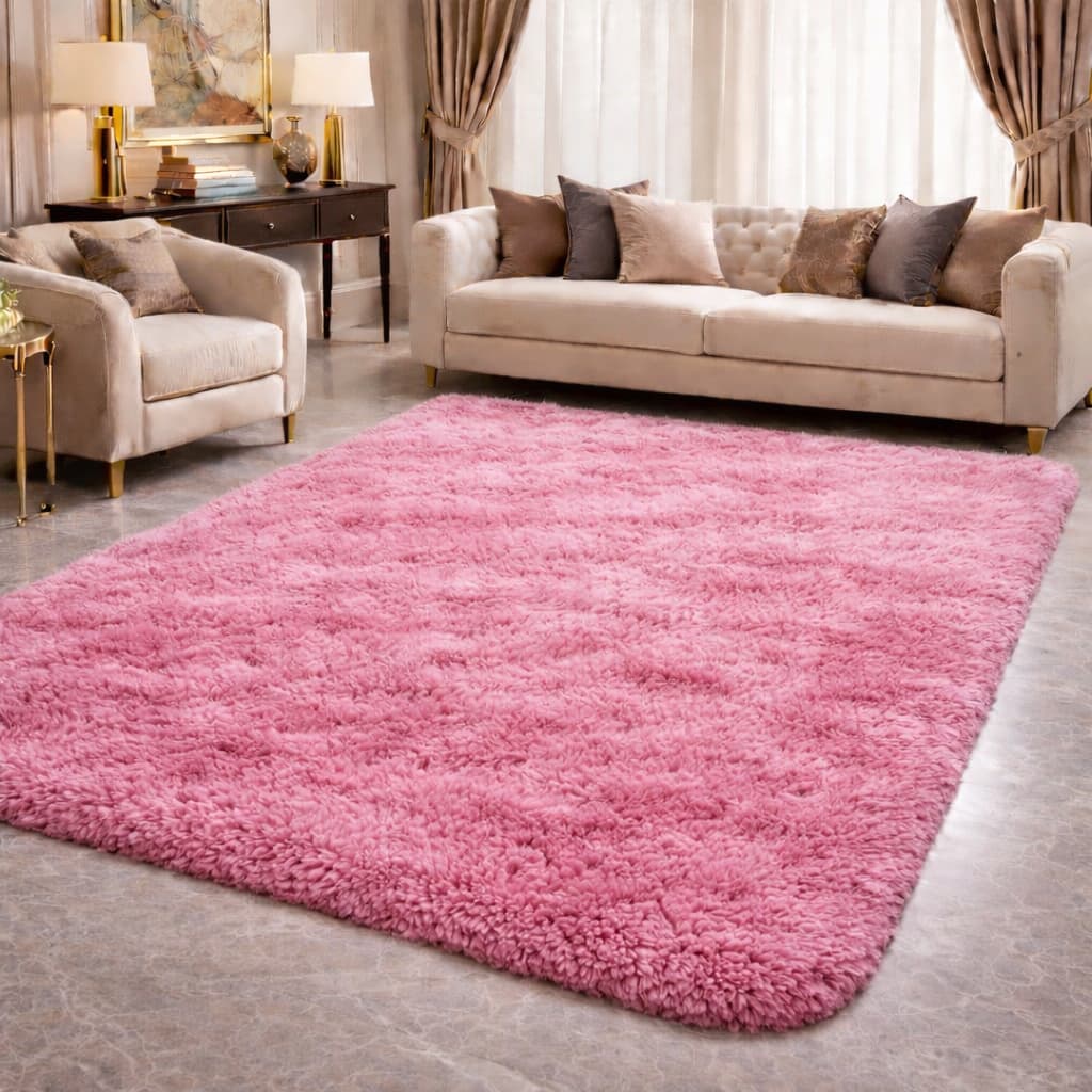 Tapete Felpudo  1,00 x 1,50Mt Para Sala e Quarto