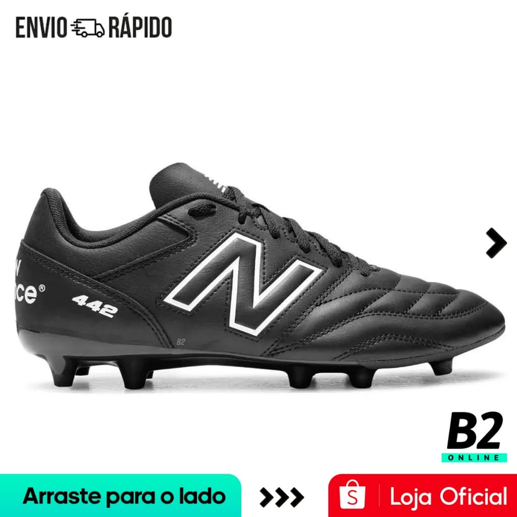 Chuteira Campo New Balance 442 V2 Academy Fg Masculina Original com Nota Fiscal e Garantia