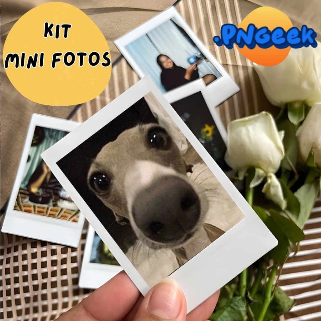 Mini Fotos Kit Personalizados Fotos Retrô Presente Cabe Celular