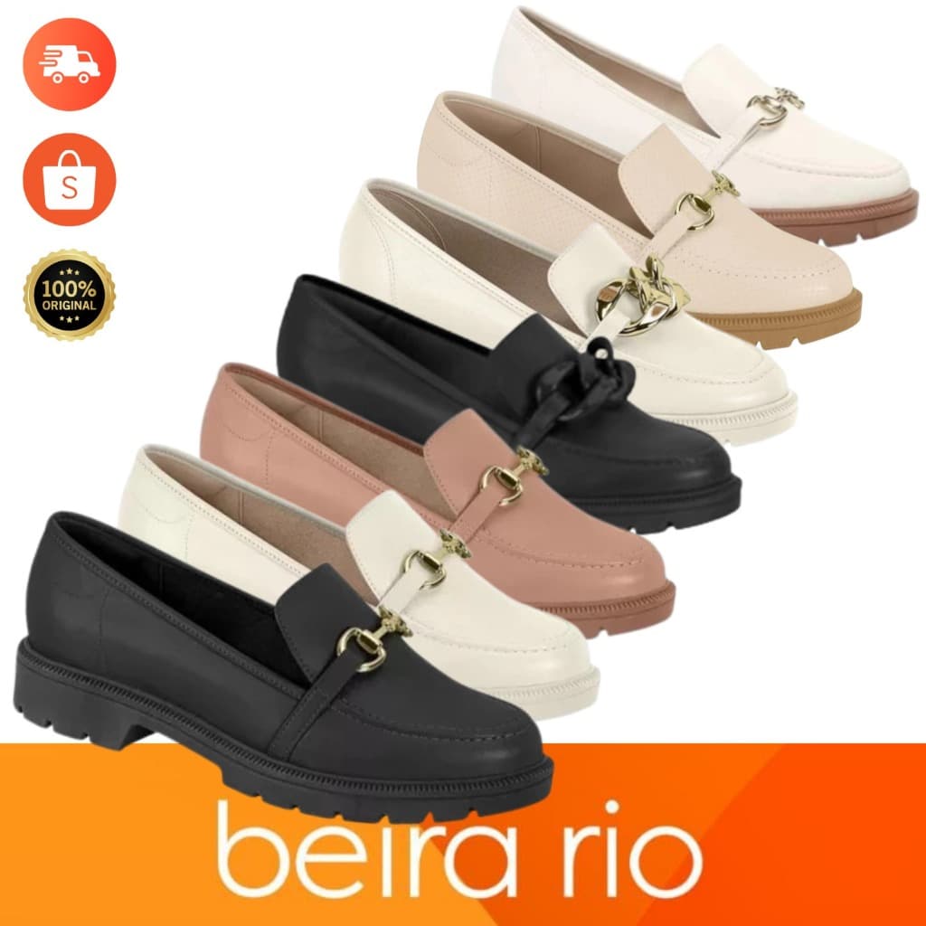 Sapato Feminino Mocassim Beira Rio Tratordado Estiloso 2026 Original