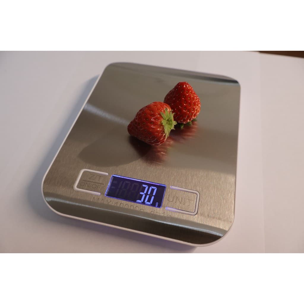 Balança de Cozinha Digital 10kg em Inox Alta Precisão 1g Dieta Fit com Tara LCD Pilhas Inclusas Envio Imediato