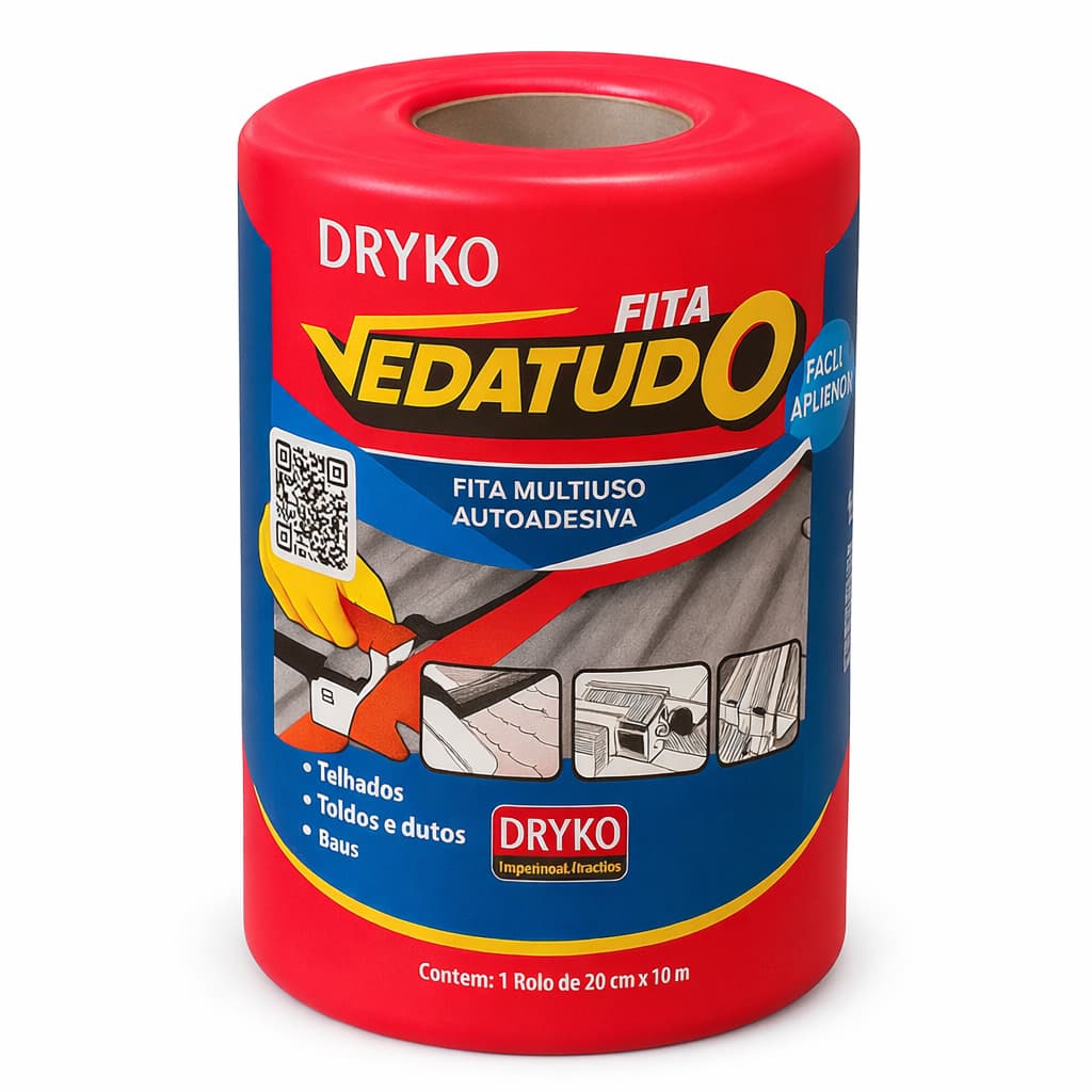 Manta Asfáltica Terracota Telhado Auto Adesiva 20cm X 10m