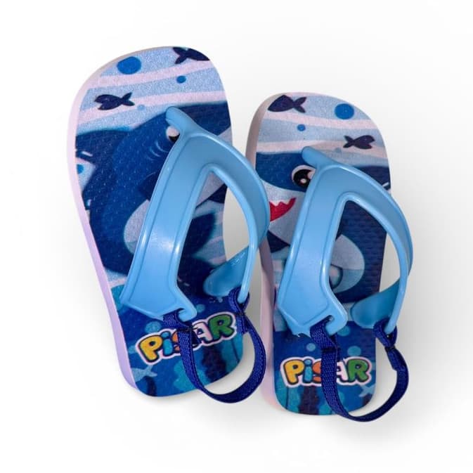 Chinelo Infantil Baby Com Elastico no Calcanhar Confortavel Dia a Dia Meninos e Meninas