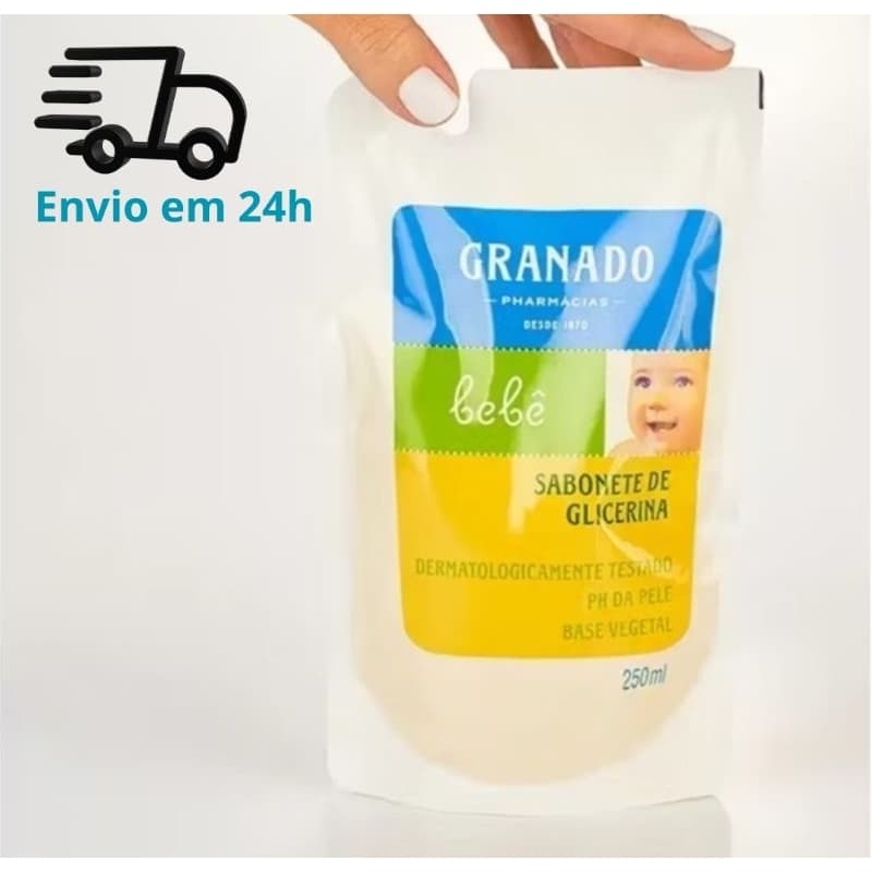 Refil Sabonete Líquido Granado 250ml –| Original | Suave para Pele Sensível