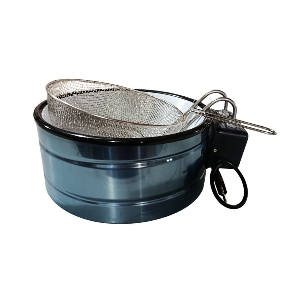 Frita Rápido Elétrica Redonda 3,5L Esmaltada 110V Chalotte