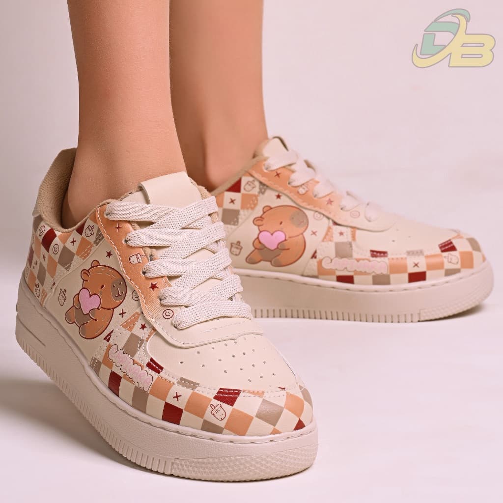 Tênis Infantil Bebê Casual Confortável Meninas Escolar Estampado