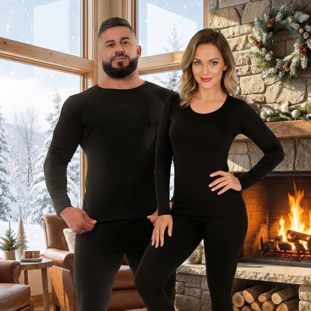 Conjunto Térmico Segunda Pele Calça + Blusa Frio Intenso Flanelada Peletizado Esporte Lazer Pijama