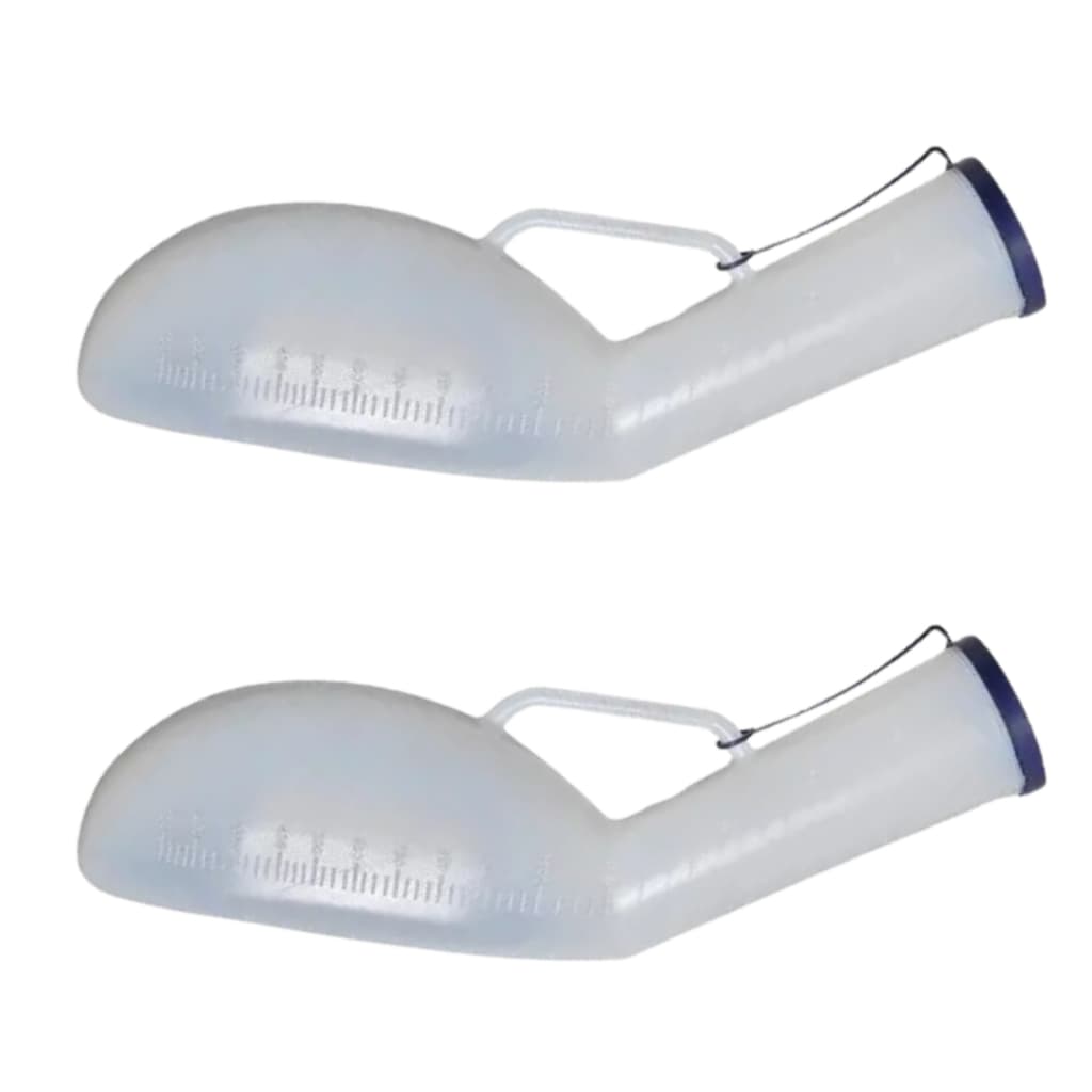 Papagaio Coletor Urina 1.400ml Masculino C/tampa Plastico