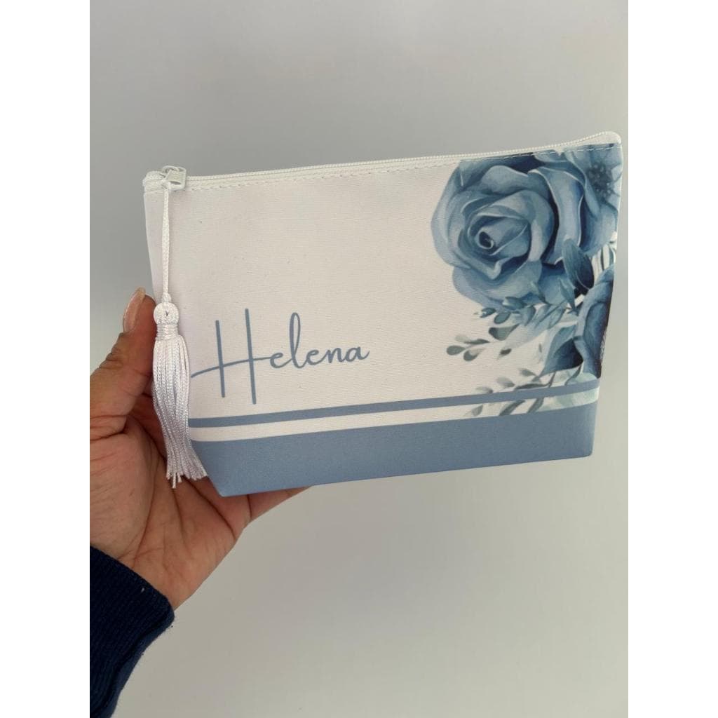 Kit 4 Necessaire Personalizada Floral com Nome, casamento, 15 anos, Formatura Madrinha Lembrancinha