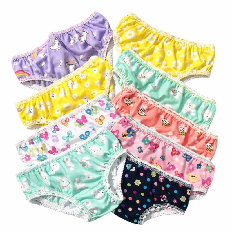 Kit 10 Calcinhas Calçolinha Infantil em Malha Macia, Conforto Diário, Ajuste Perfeito Ideal Criança