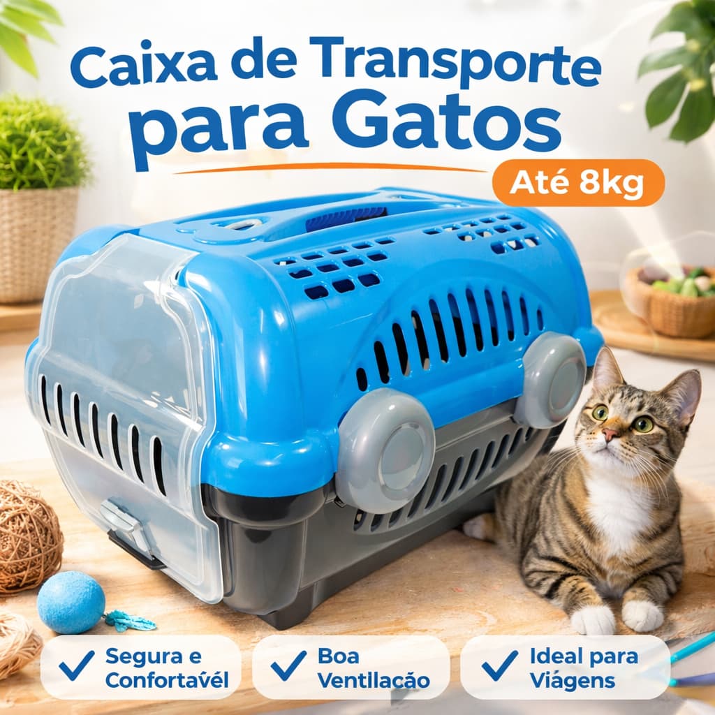Caixa De Transporte Luxo Furacão Pet N.2 para Cães e Gatos Furacaopet - ENVIO IMEDIATO !