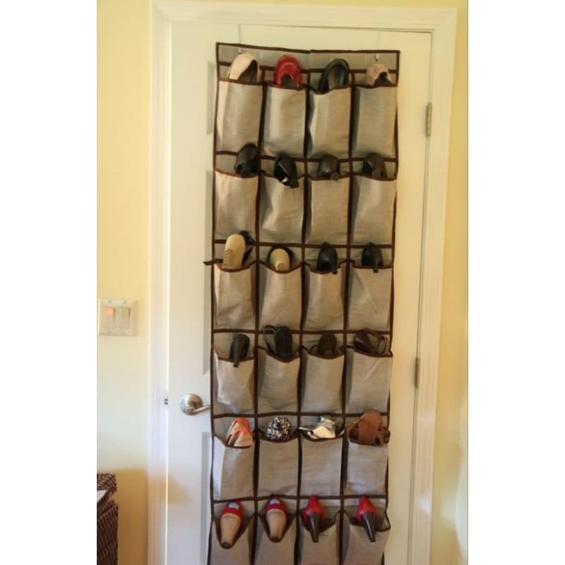 Sapateira  Organizadora multuso 20/24/28 divisórias tnt de porta ou parede flexivel dobrável