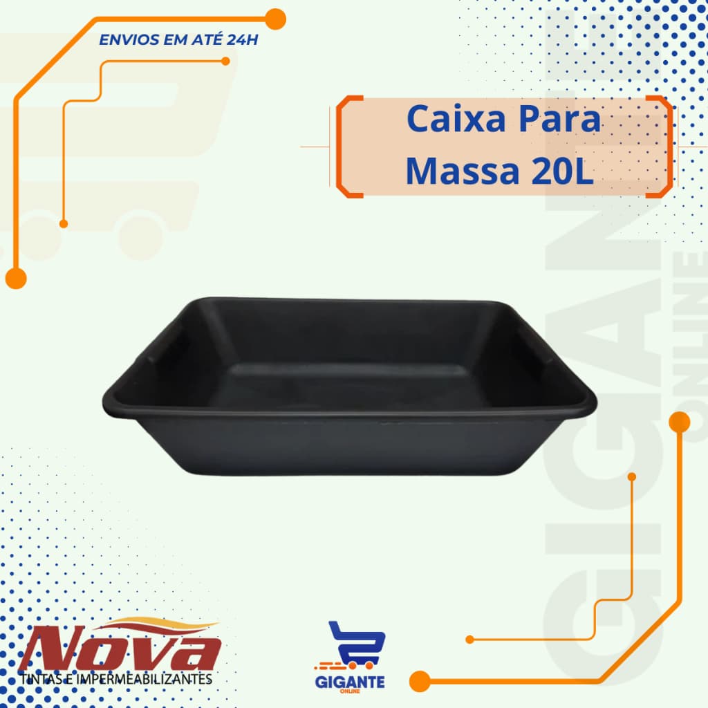 Caixa Para Massa Uso Geral Para Argamassa, Massa Corrida 20L / 40L NOVATINTAS
