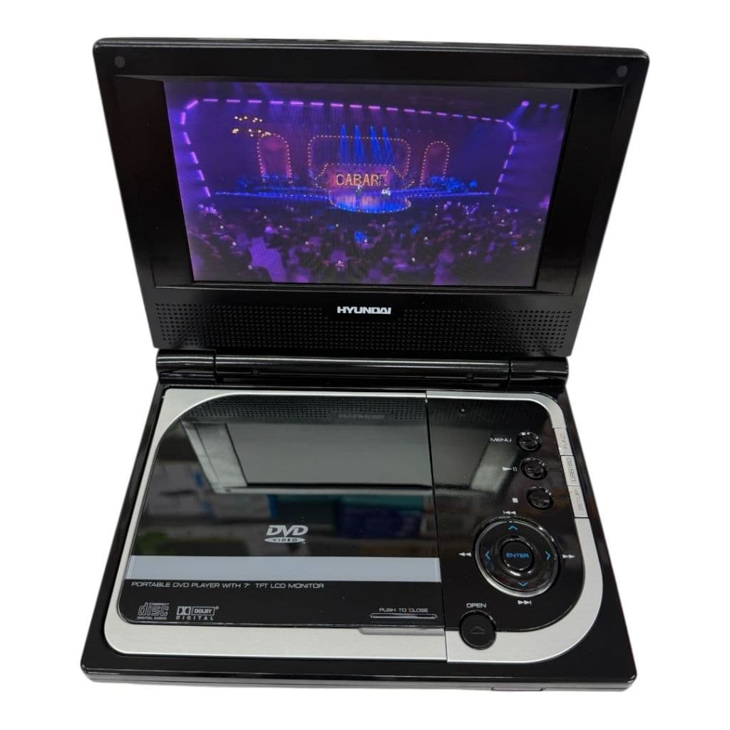 DVD Portátil 7 polegadas DVD/USB/SD/MMC/MP3 HY-9921 PRETO