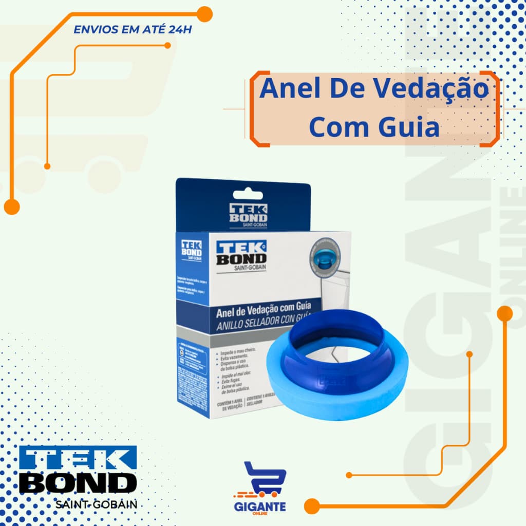 Anel de Vedação c/ Guia para Vaso Sanitário - TEKBOND
