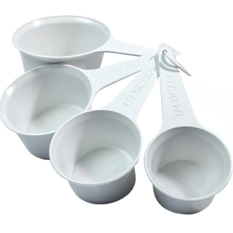 Medidor Xícara Completo e Profissional com 4 Tamanhos / Medidas