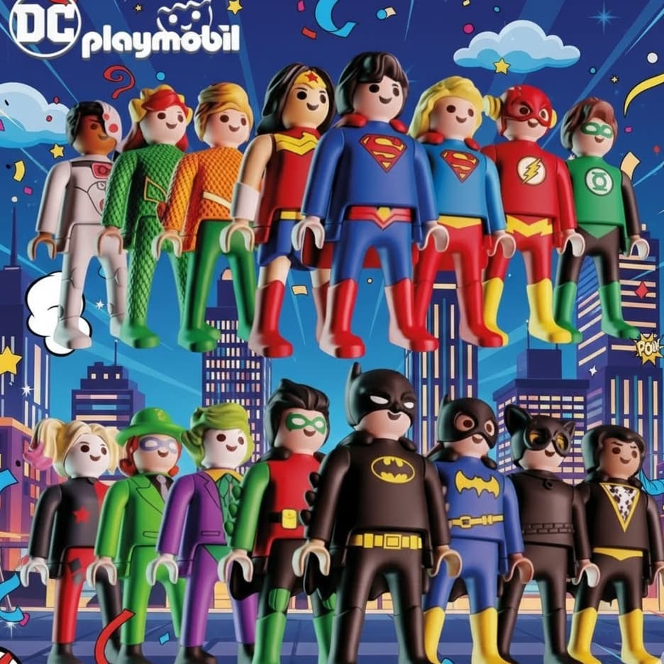 Brinquedo Colecionável Kinder Ovo - Playmobil Coleção DC Comics