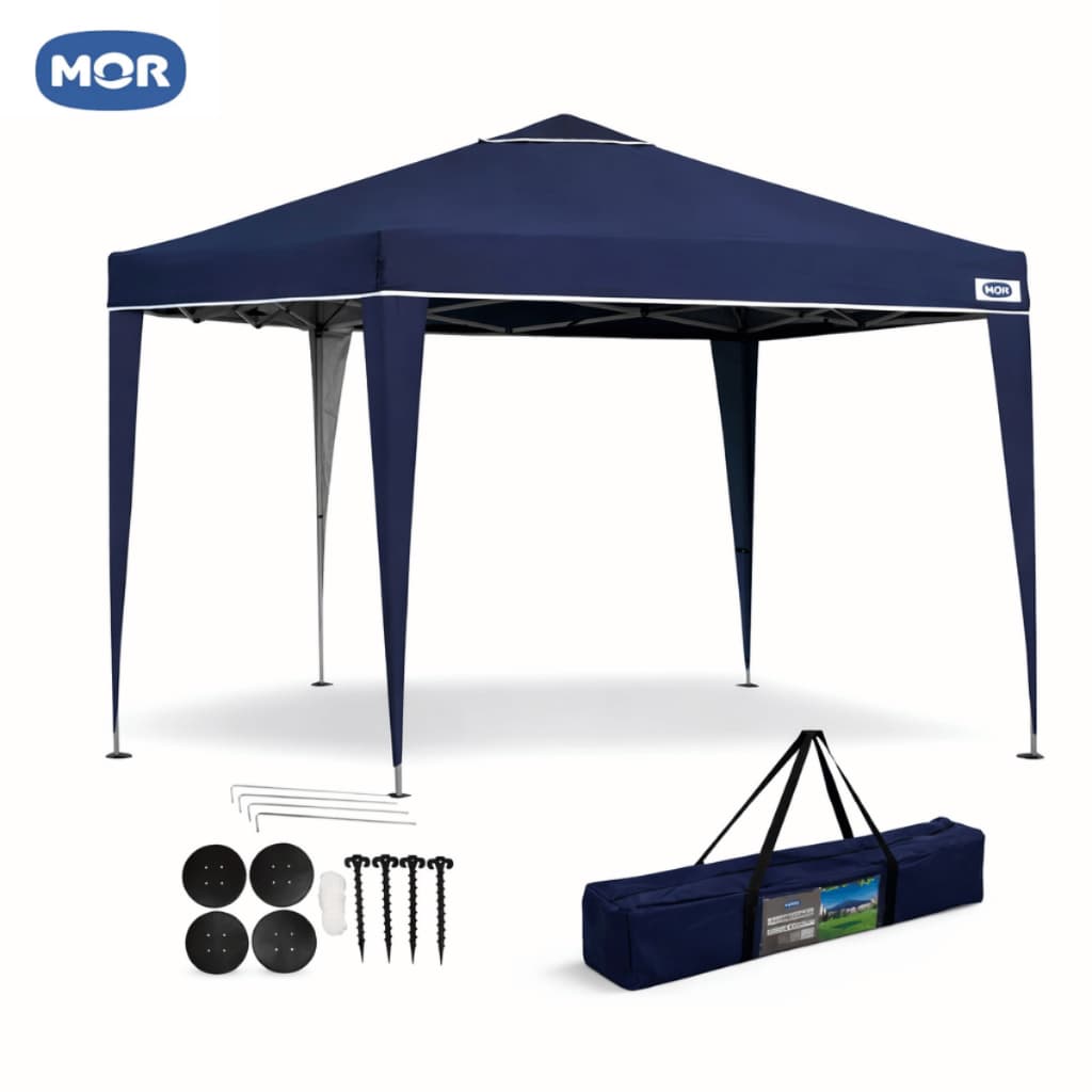 Tenda Gazebo 3x3 Dobrável X-Flex MOR | Tenda Resistente Azul