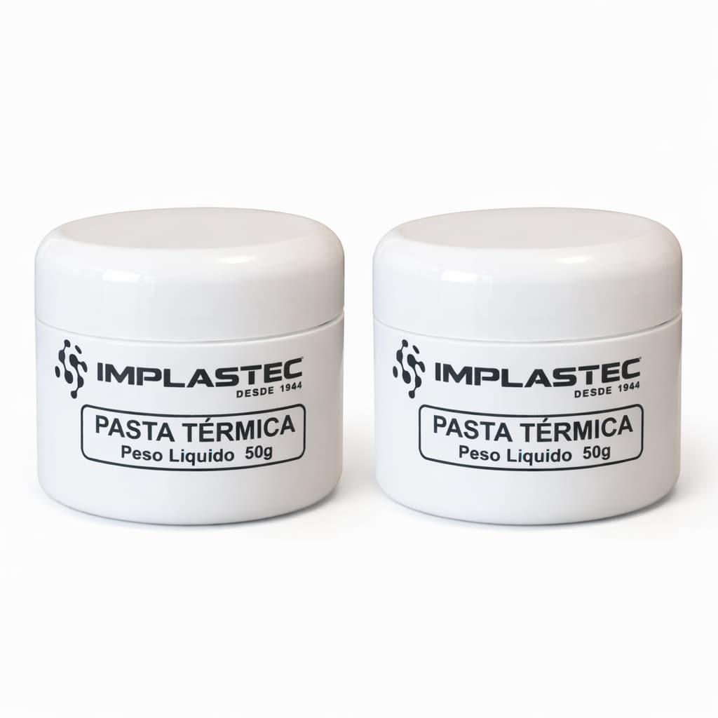 Pasta Térmica Implastec 50g Silicone Alta Condutividade CPU GPU Processador Cooler Notebook PC