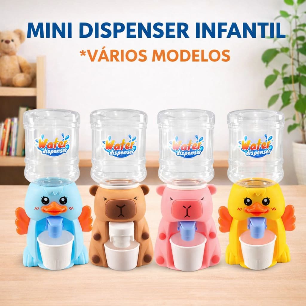Brinquedo Mini Bebedouro Dispenser Infantil Para Água Com Copo Infantil Kids menina menina Safari