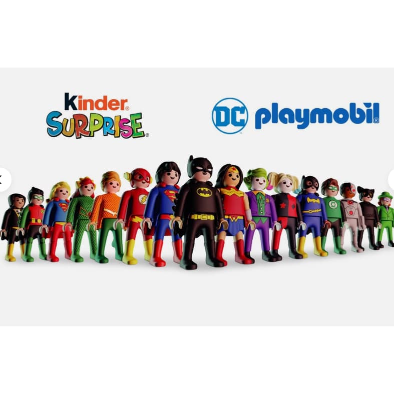 Brinquedo Colecionável Kinder Ovo: Playmobil Coleção DC Comics