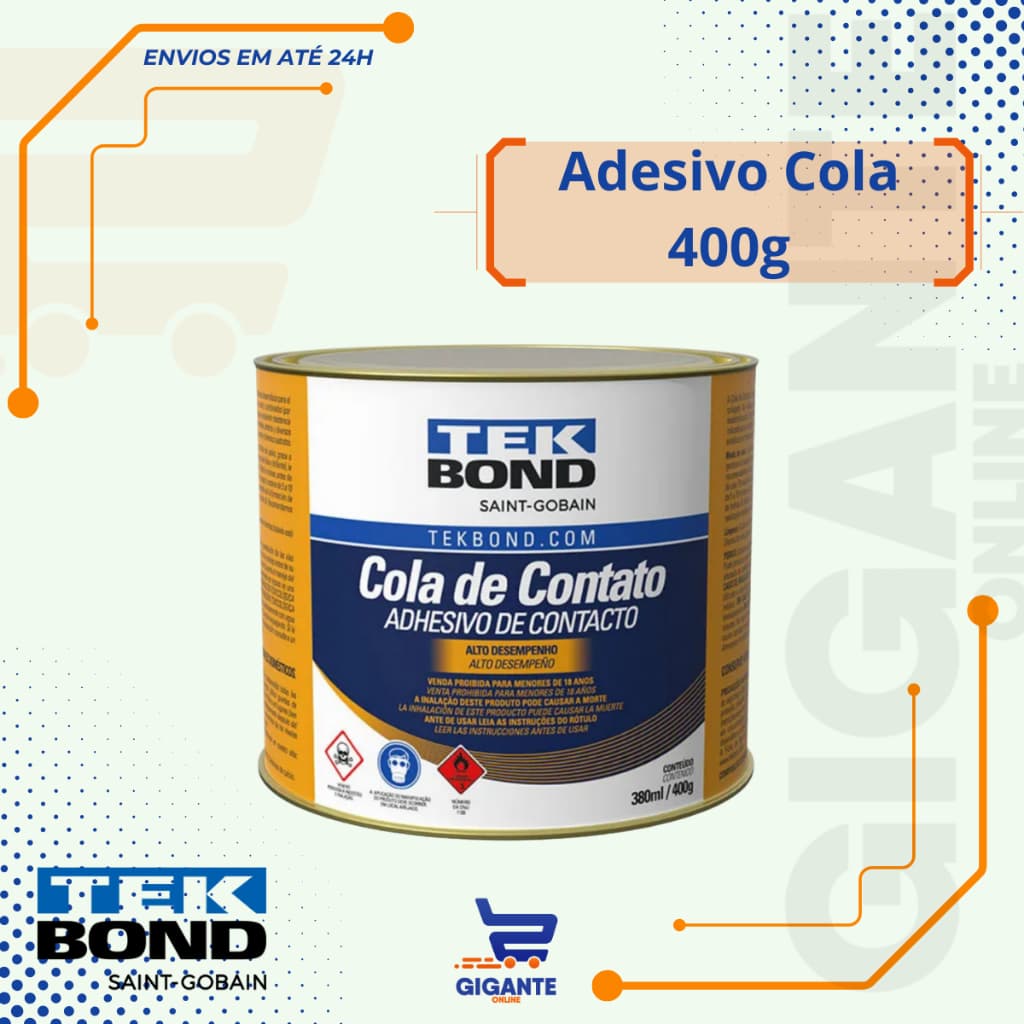 Adesivo Cola Contato Tekbond Sapateiro Marceneiro 400g