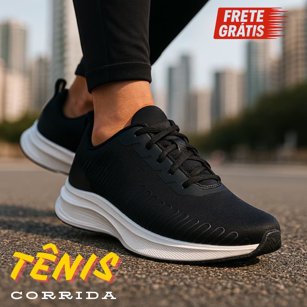Tênis Feminino Esportivo Confortável Para Corrida Leve e Casual