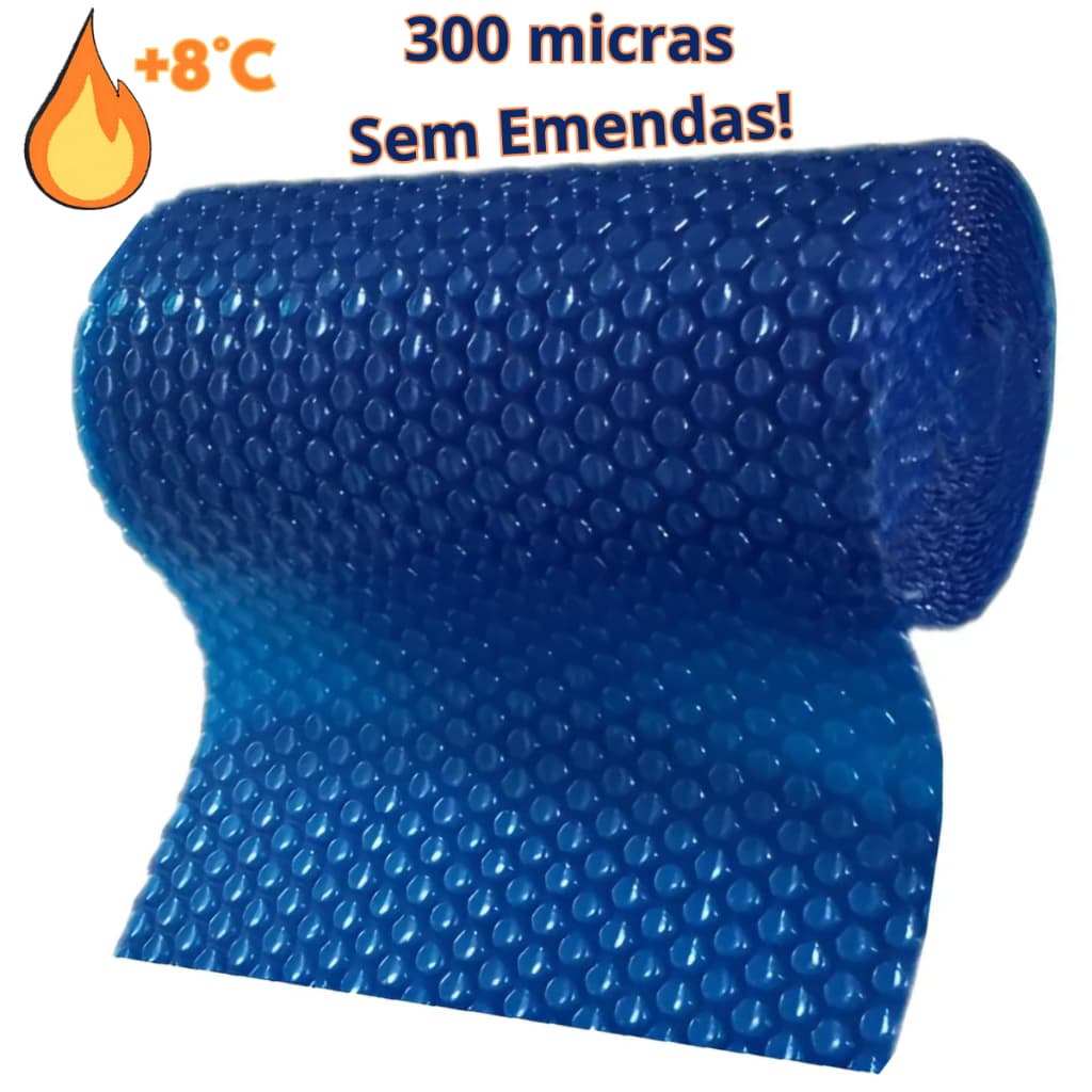 Capa Térmica Sem Emendas 300 Micras Aquecimento Piscina Bolha