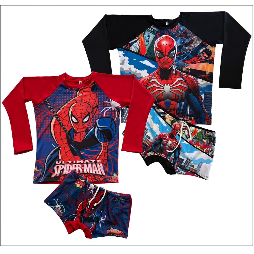 Sunga Infantil Blusa Térmica Proteção Solar Uv50 Moda Praia