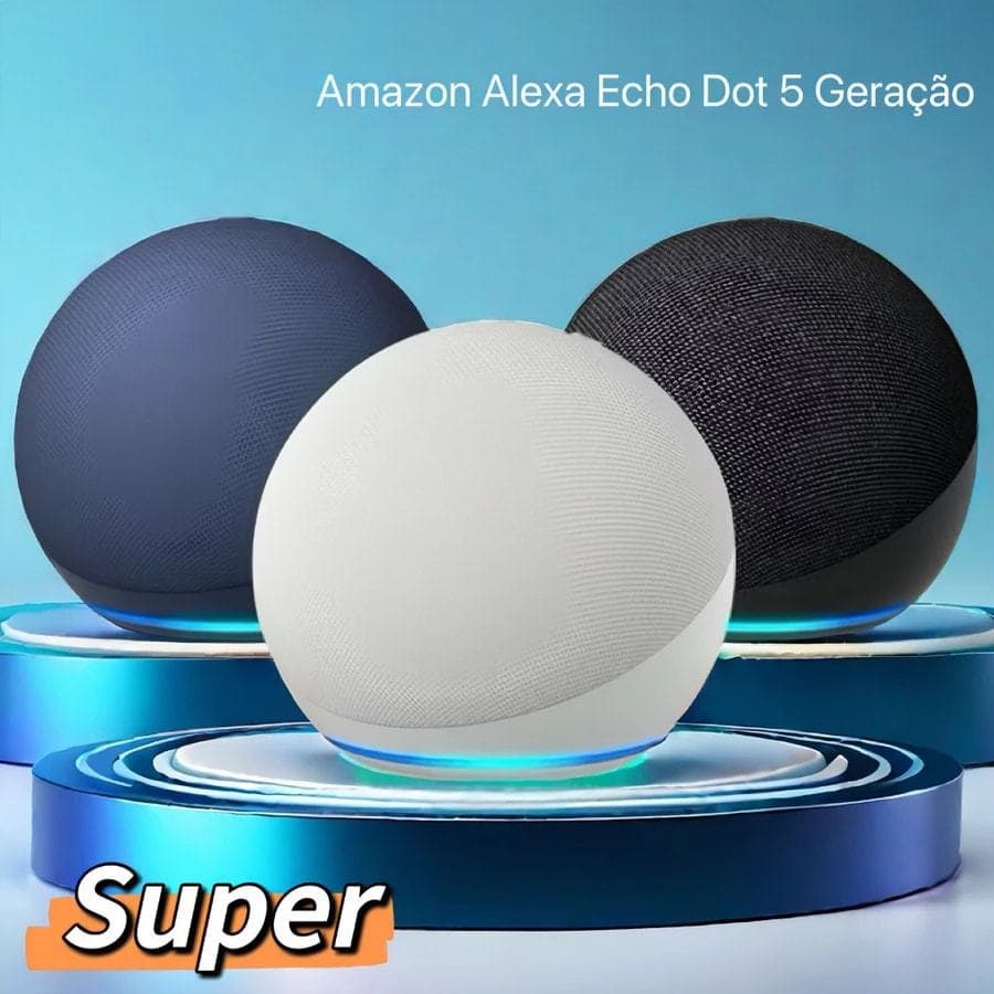 ORIGINAL - Caixa de som com Bluetooth, Led modelo Alexa DE UM APARELHO SUPER BASS