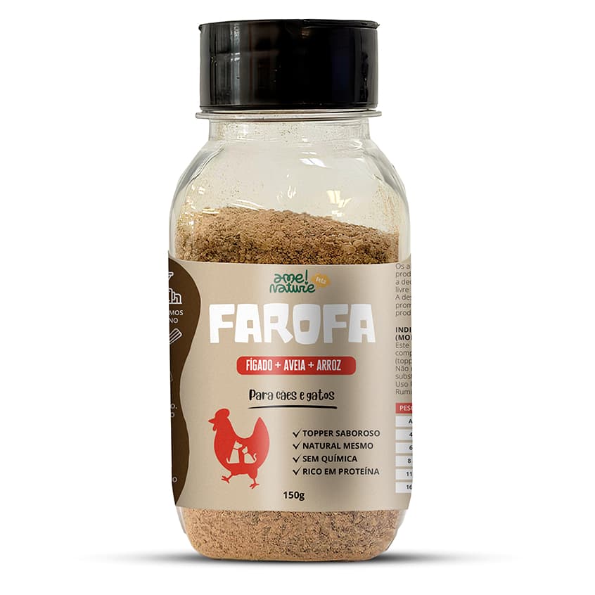 Saborizante Pet 100% Natural para Ração 150g Sabor Fígado Para Cães e Gatos Ame Nature