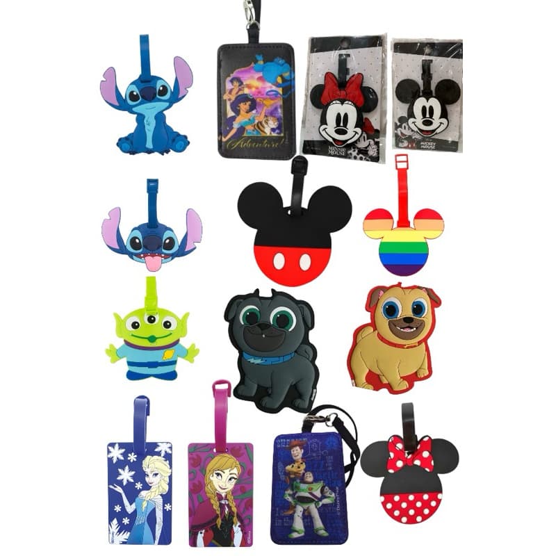 Etiqueta, Tag de Bagagem e bolsa de viagem vários modelos emborrachados