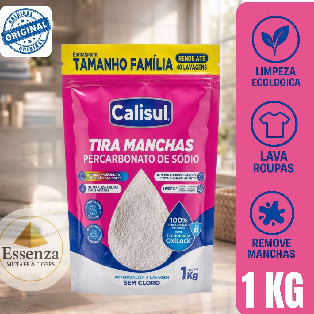 PERCARBONATO de sódio 100% PURO Tira Manchas de Roupas Branca 1kg/2kg OXIGÊNIO ATIVO  Limpeza Calisul