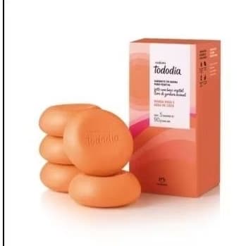 Sabonete em Barra Puro Vegetal Tododia Manga Rosa e Água de Coco (5 unidades)