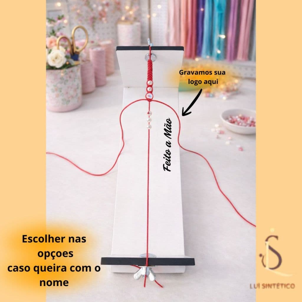 Suporte Tear para Pulseiras Macramê – Artesanato Fácil | +500Vendidos