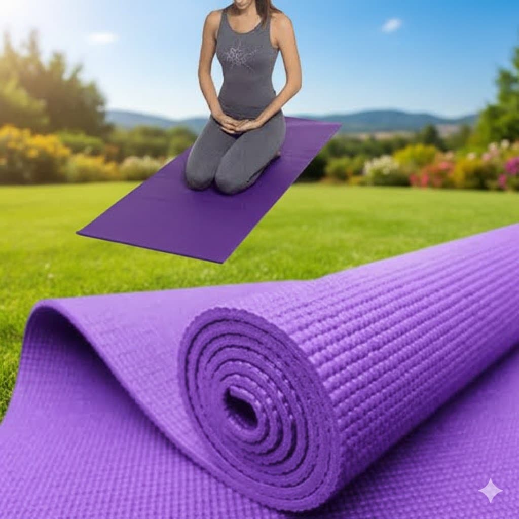 Tapete Yoga Pilates 1,73m x 61cm Espessura 4mm - 01 Unidade