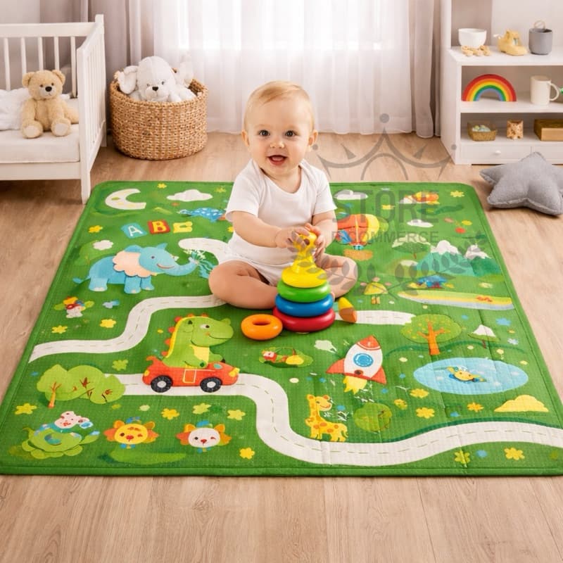 Tapete Atividades Infantil 90x120 Colorido Térmico com bolsa de transporte