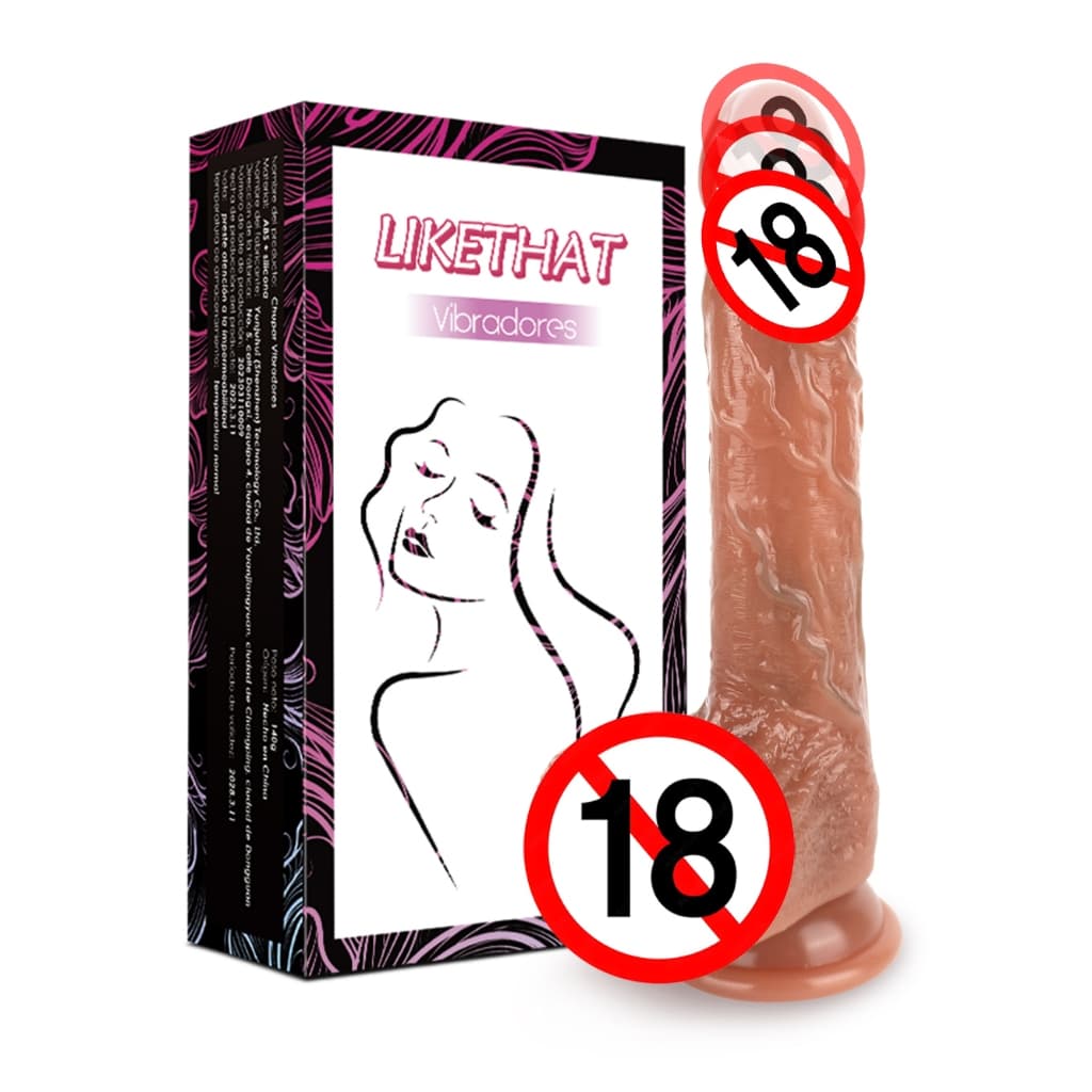 【Em estoque】22*4cm Dildo realista com vibrador aquecido, vibração potente, retrátil, recarregável, com controle remoto