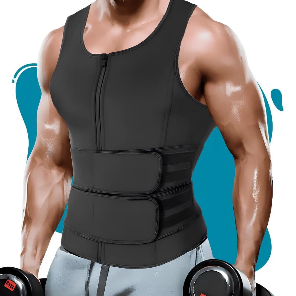 Regata Efeito Sauna Masculina Redução de Barriga Perder Peso Emagrecer térmica Cinta modeladora