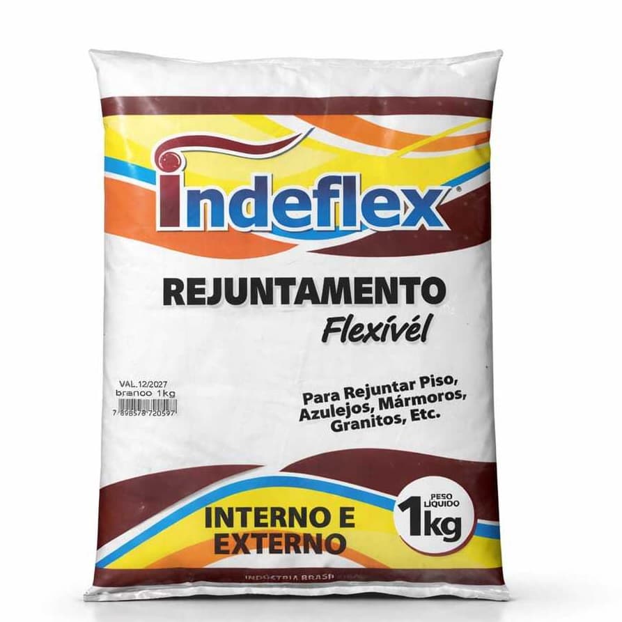 REJUNTE FLEXIVEL PARA PISOS E CERAMICAS CORES INDEFLEX - 1KG