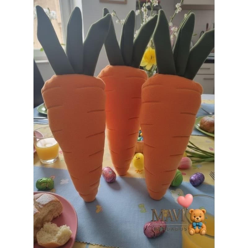 Pelúcia super fofa de cenoura 1|2|3 unidades